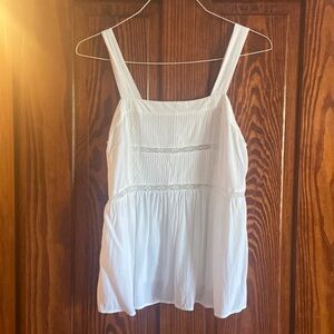Loft white tank top
